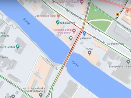 L'embouteillage est divisé en secteurs.