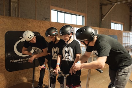 v.l.n.r. Alexandre, Kian, Dan, Alain