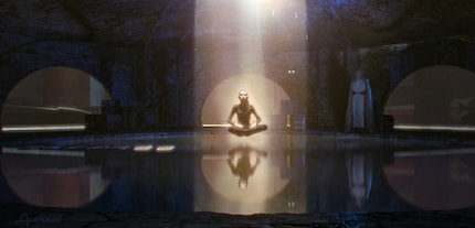 Mark Hamill (à droite) a aussi beaucoup plus de travail ici en tant que Luke Skywalker que dans « The Rise of Skywalker ».