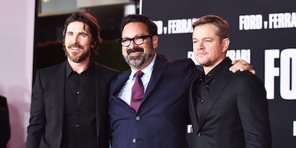 Christian Bale, James Mangold und Matt Damon an der «Ford vs. Ferrari»-Premiere.