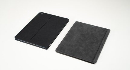 Il Pixel Slate a sinistra e il Surface Pro X sono dotati di custodie per tastiera opzionali.