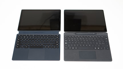 Il Surface (a destra) ha i bordi leggermente più sottili.
