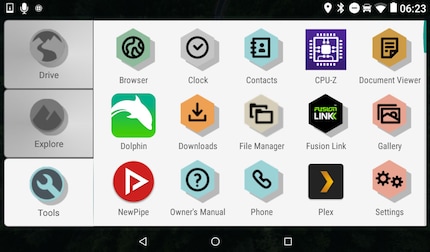 Das Overlander mit ein paar Apps installiert