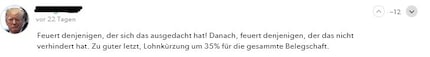 Un utente si è particolarmente incattivito e ha espresso la sua insoddisfazione con una formulazione drastica