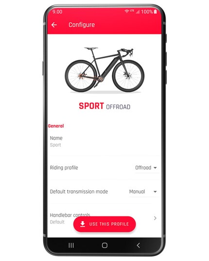 In der App kannst du dein Bike für die anstehende Tour optimieren.