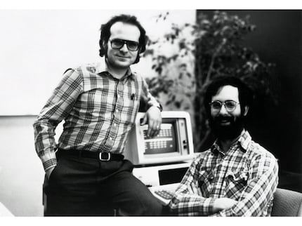 Dan Bricklin (rechts) mit dem späteren Geschäftspartner Bob Frankston