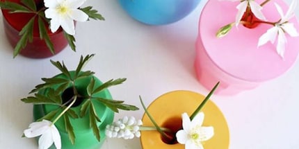 Des vases décoratifs et vite faits : les ballons ne fonctionnent pas seulement avec de l'air. Source : Münchner Merkur