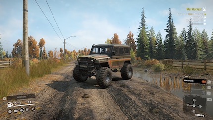 Shortly after this photo, I got stuck in the mud on the right.