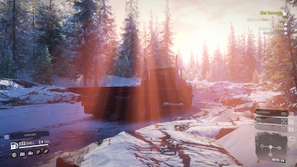 On black ice in Alaska.