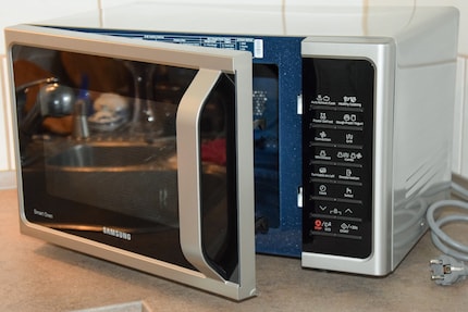 The door opens to the left.