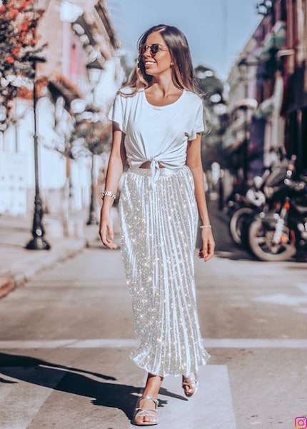 Augustina zeigt, wie du ein vermeintliches Glamour-Teil runterrockst.Bild: @agustinacolodro