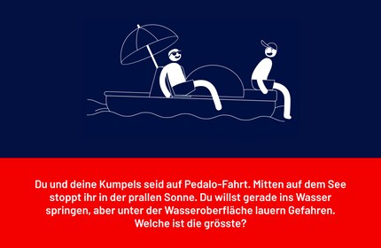 Pas de doigt d'honneur, mais des contenus adaptés aux médias sociaux et le Safety-Check sous forme de quiz sont disponibles sur saveyourfriends.ch.