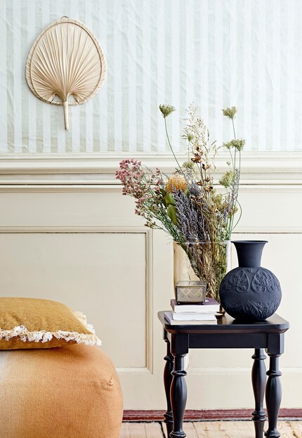 Les feuilles de palmiers embellissent vos murs individuellement ou en groupe. Image : Bloomingville