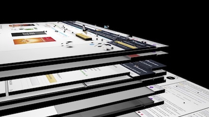 L'interfaccia 2D diventa un'interfaccia 3D che può essere visualizzata e manipolata. Immagine: Felix Schulz
