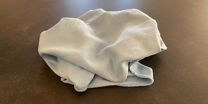 The holy grail of cleanliness: the microfibre cloth.