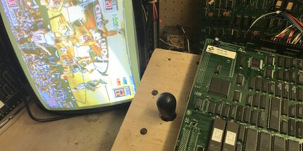 A Konami JAMMA board from an arcade game machine.