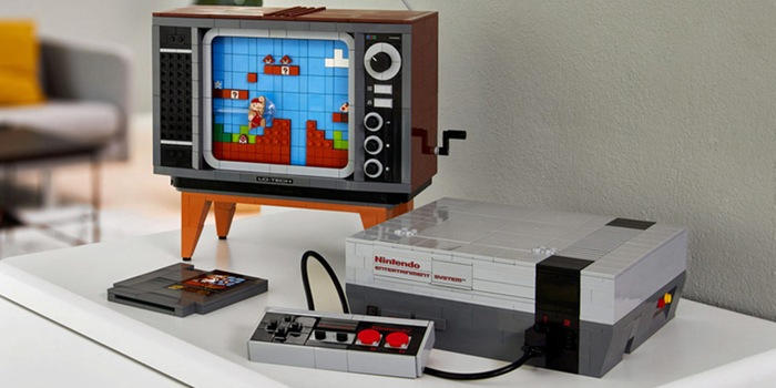 Super Mario va bientôt rebondir sur l'écran du dernier kit LEGO, la console NES. Source de l'image : GamesWirtschaft