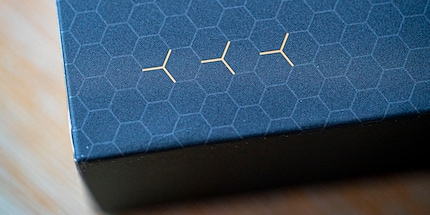 Die Box zeigt schon das Design Lamborghinis