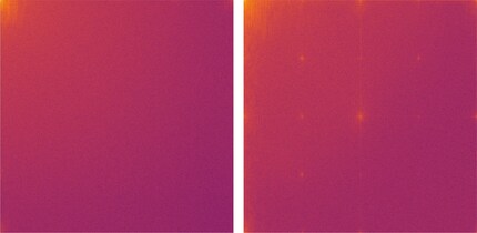 Ein natürliches Bild (links) und ein computergeneriertes (rechts)