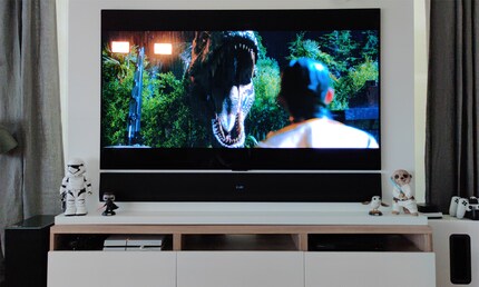 Scène du T-Rex dans Jurassic World : Fallen Kingdom.