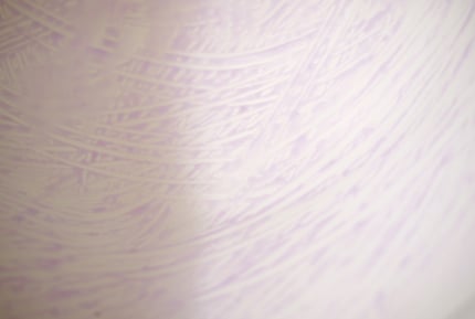 Unfamiliar: the brush leaves a pattern in the bowl when cleaning.