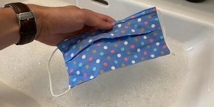 Wash your mask thoroughly before first use.