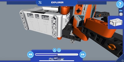 En 3D et animée : voilà à quoi ressemble la construction dans l'appli.