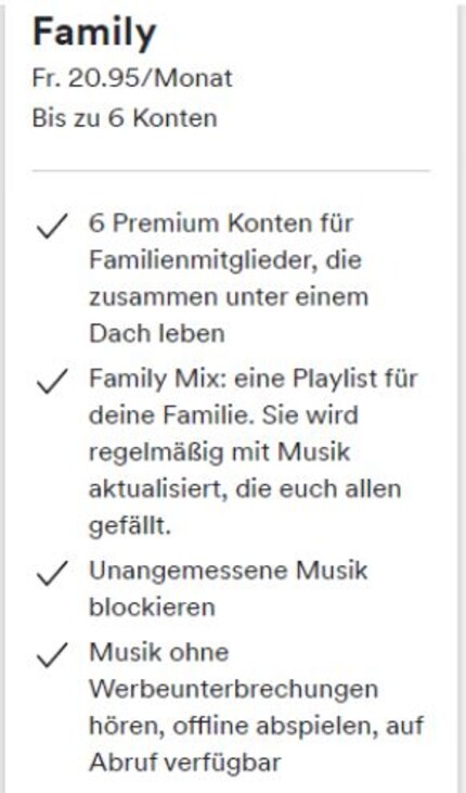 Preis und Angebot nach dem 1. Oktober