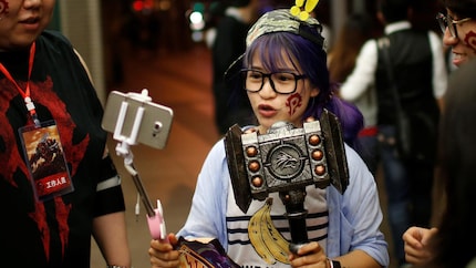 Chinesische Fans an der «Warcraft»-Premiere anno 2016 in Shanghai