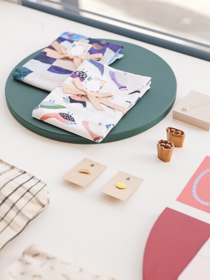 Franziska and Damian sell their own and third-party brands in the Baden concept store.