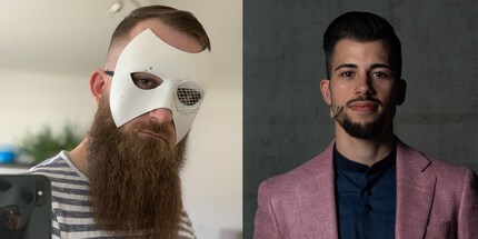 Der Schüler «Das Phantom» und sein Sensei Reto Canova.