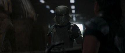 Din Djarin in armour and helmet… sponsored by the Empire