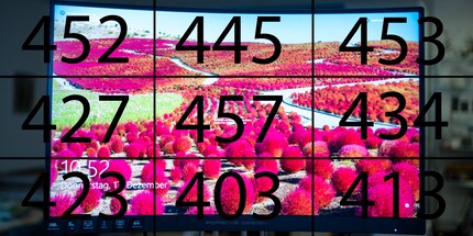 Valeurs Nit de neuf zones.