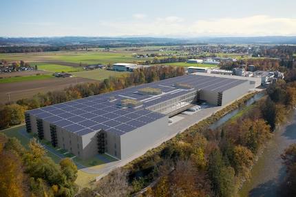 Le projet de centre de service et de distribution à Utzenstorf (Visualisation)