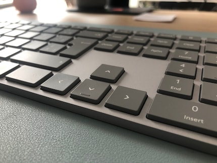 Alignement et espacement : les touches du clavier Surface.