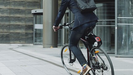 Rubbee lässt sich an mehreren Velos nutzen. John Schnepf gefällt das (vermutlich).