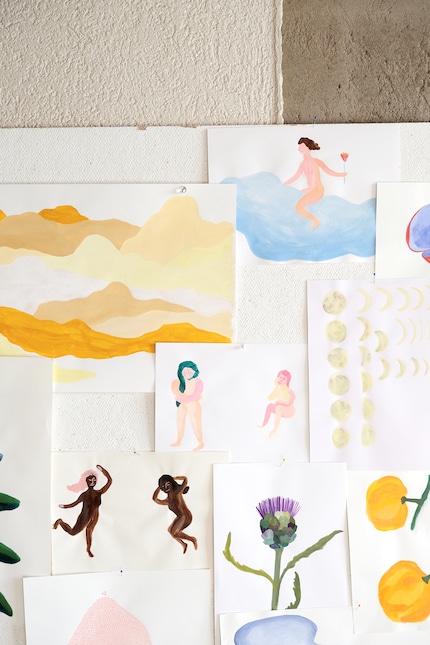 Malereien für die ganze Kollektion «Mutter Erde».