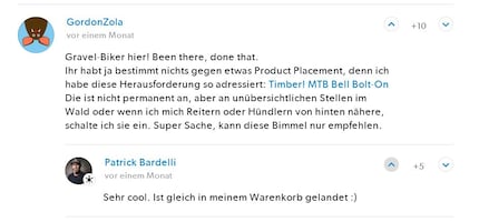 Gesagt, getan: Ich hab mir die Timber Bell gekauft.