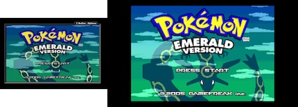 Il GameCube offre una risoluzione inferiore a sinistra. A destra, l'immagine del GBA Consolizer.