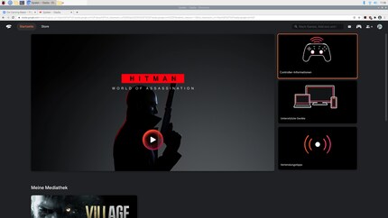 Stadia läuft in Chromium, der Controller wird auch erkannt, aber das WLAN ist zu schwach.