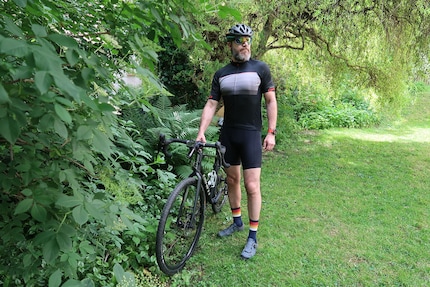 Chaussettes colorées pour le vélo de course.