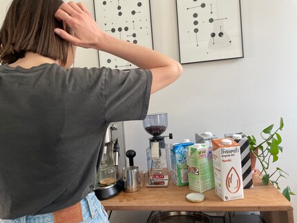 Test Setup mit meiner heimische Kaffeemaschine der De’Longhi Dedica