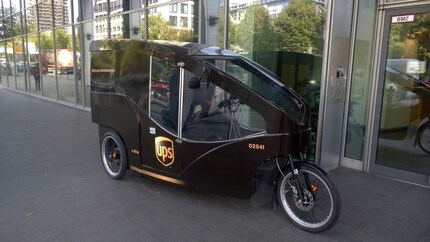 Un pedelec UPS ad Amburgo.