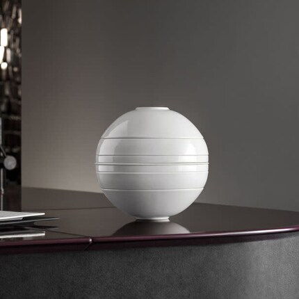 Quand les objets travaillent : le service de table « La Boule » allie esthétique et astuce. Photo : Villeroy Boch.