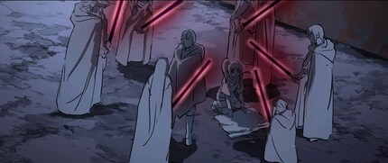 Die acht legendären Jedi bekommen ihre Waffe.