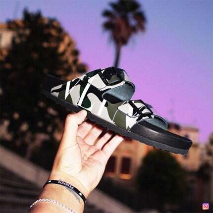 Birkenstock x Valentino Garavani. Image @birkenstock