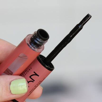 Step 2: brush a layer of gloss on top.