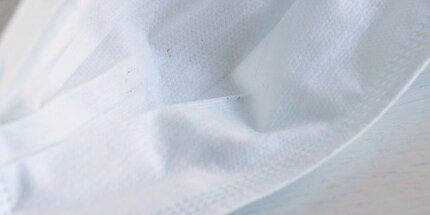 This is what the inside of my mask looks like after wearing it for an hour and then pressing it firmly against my mouth. What lipstick is left behind is hardly worth mentioning.