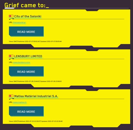 Beinahe jede Grief-Aktion wird feinsäuberlich aufgelistet. Comparis fehlt eigenartigerweise.