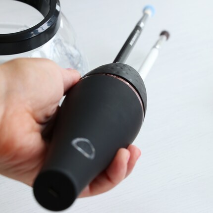 An einem der Aufsätze ...